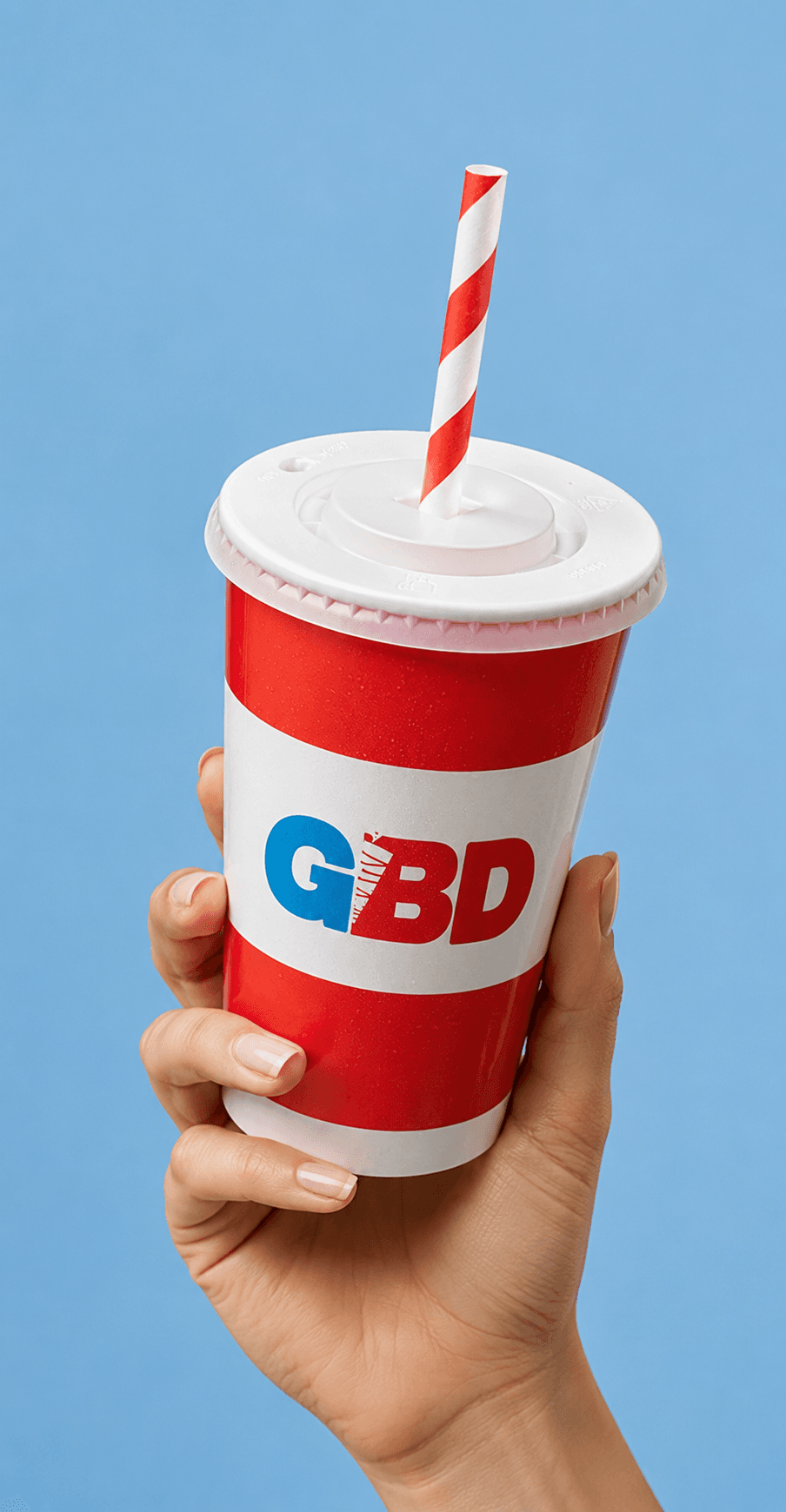 GBD cold drink, studio-lit